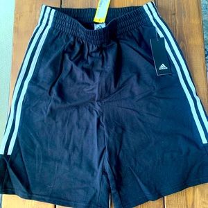 KIDS BLACK ADIDAS SHORTS